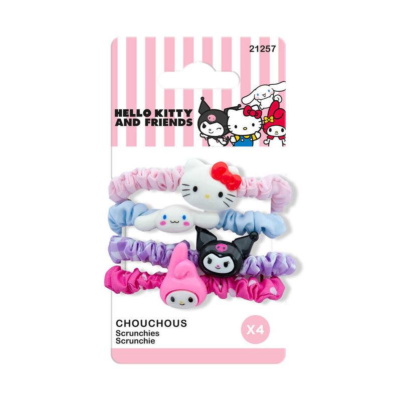 Hello Kitty Blister 4 Gomas para el Pelo