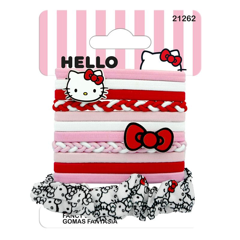 Hello Kitty Pack 12 Gomas para el Pelo