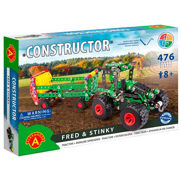 Constructor 476p Tractor con Remolque Verde - Imagen 1
