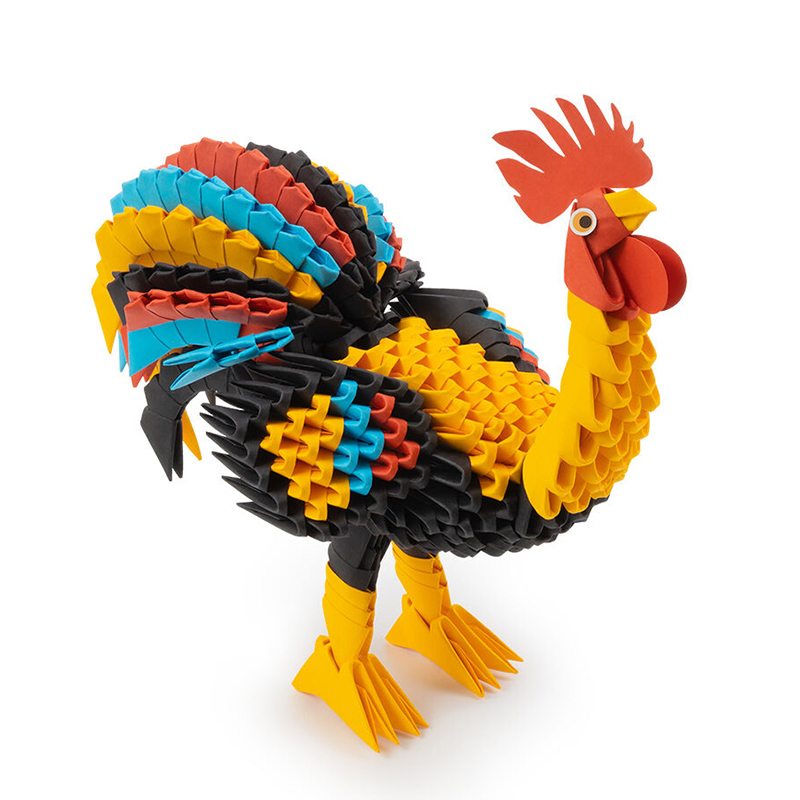 Origami 3D Gallo - Imagen 1