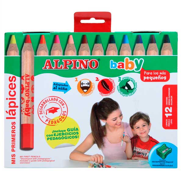 Caja 12 Lápices de Colores Baby Alpino - Imagen 1