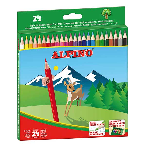 Estuche 24 Lápices de Color Alpino