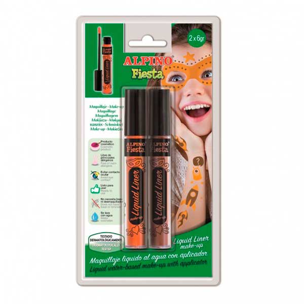 Maquillaje Liquid Liner Alpino Naranja y Marrón - Imagen 1