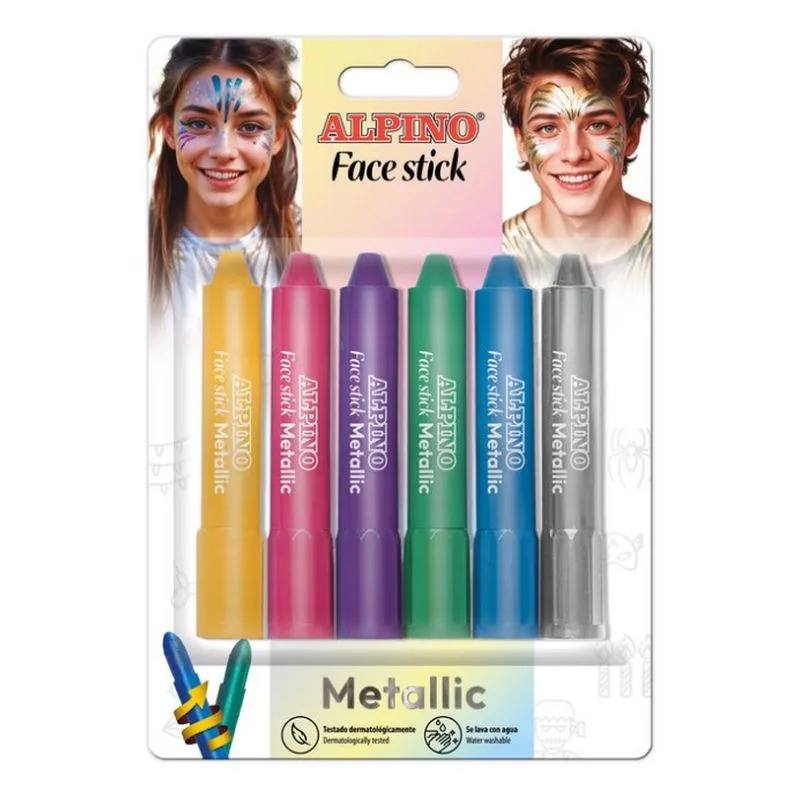 Set Maquillaje Blister 6 Colores Metalizados