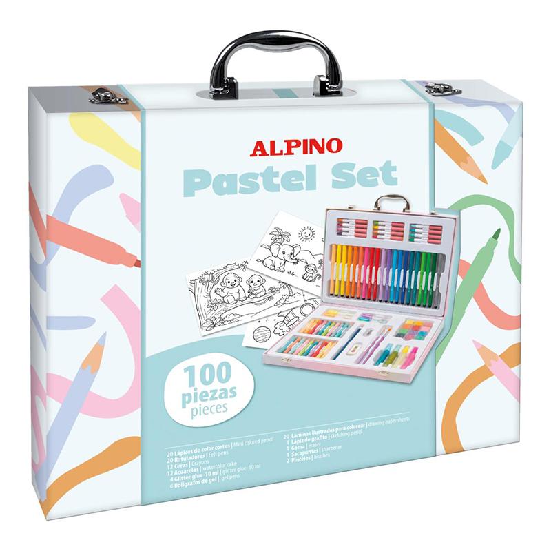 Maletín Artístico Pastel Set 100p