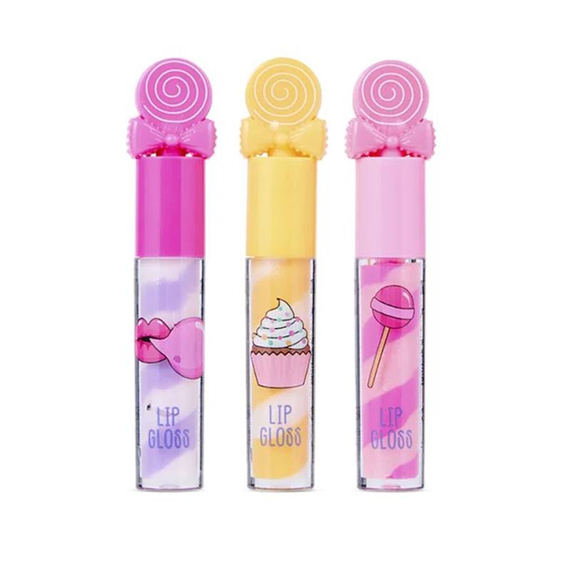 Conjunto 3 Brilho Labial Explosão de Doces Amarelo Create It! - Imagem 1