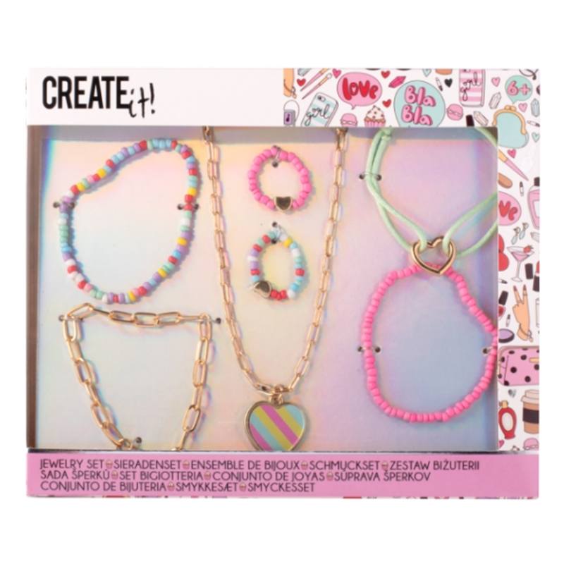 Conjunto de Bijuteria Coração Crie-o!