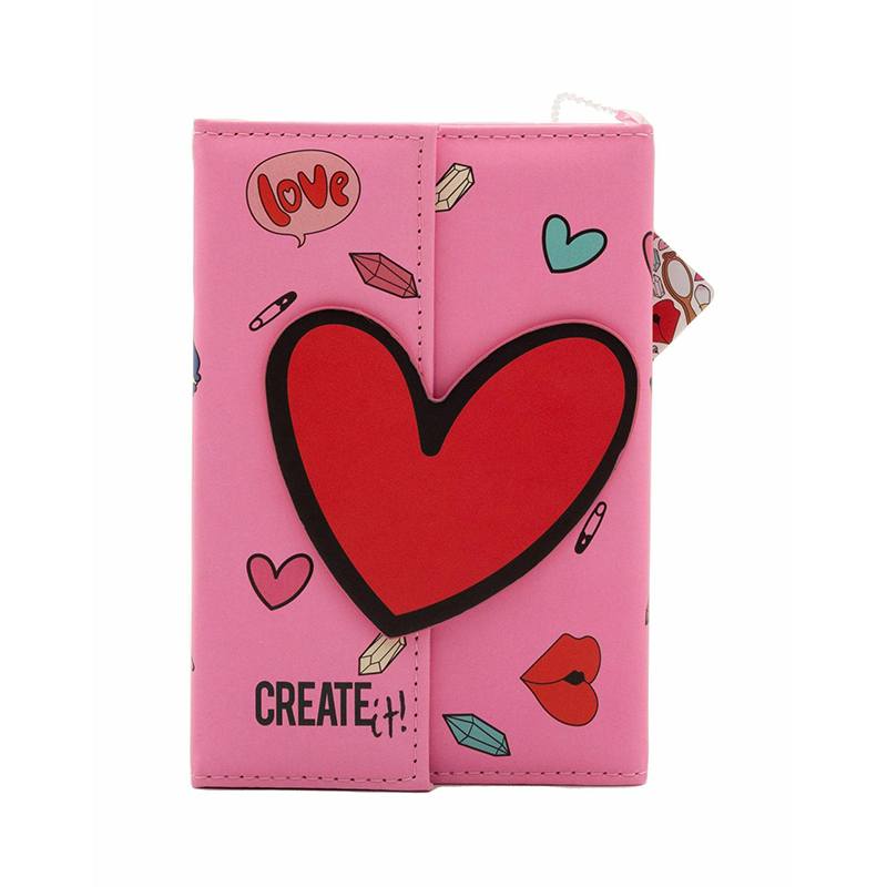 Paleta Maquillaje Libro Magnético Corazón Create It! - Imagen 2