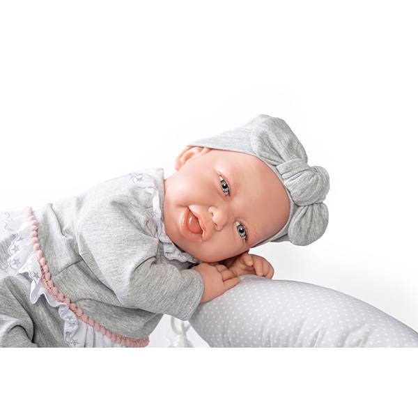 Boneca Carla Newborn com Berço-ninho 42cm - Imagem 1