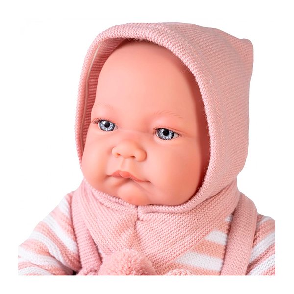 Muñeca Bebé Nica Conjunta de Punto 42 cm - Imatge 1
