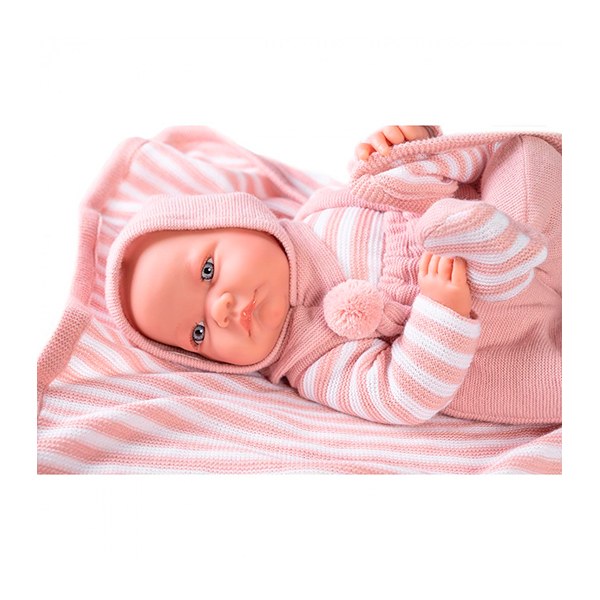 Muñeca Bebé Nica Conjunta de Punto 42 cm - Imatge 3