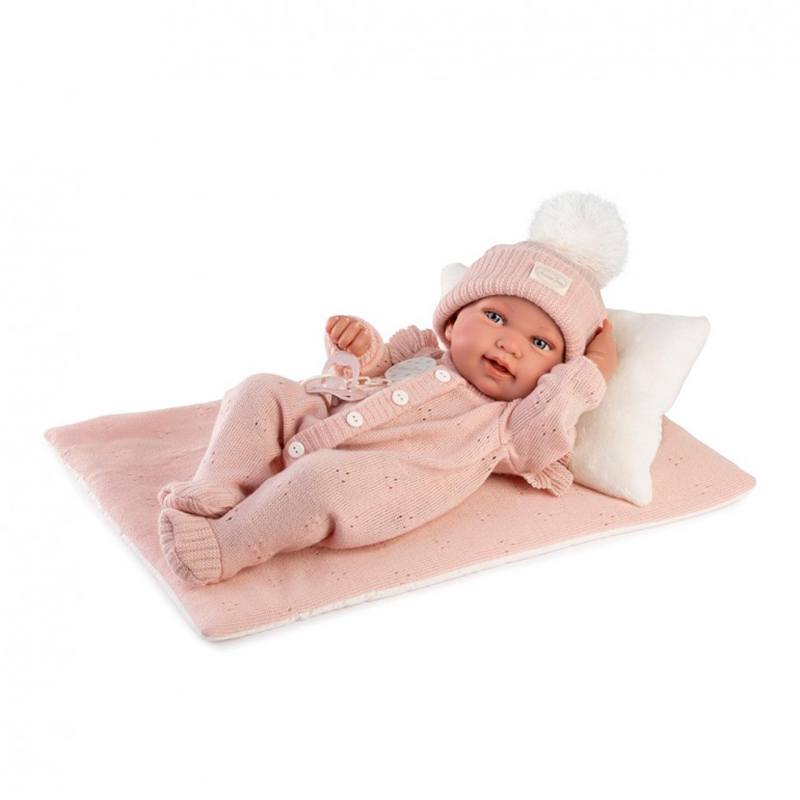 Boneca Recém-Nascida Pipa com Manta 42cm