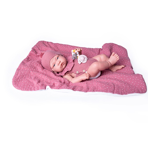 Sweet Reborn Manta Rosa Casal 42cm - Imagem 1