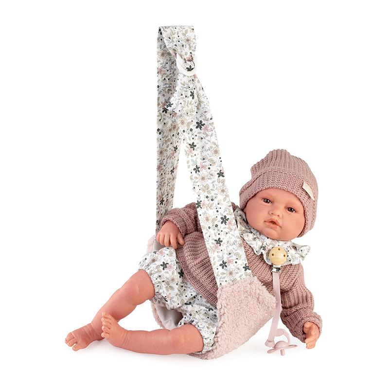 Muñeco Bebé Reborn Baby Love Portabebé