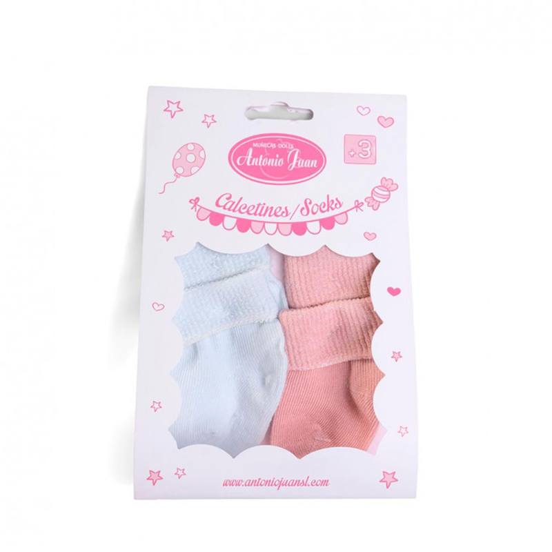 Set 2 Pares de Calcetines para Muñecas