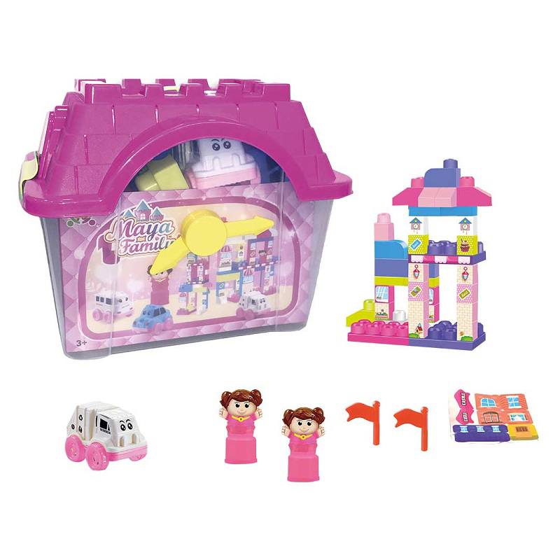 Casinha com Blocos de Construção Infantis