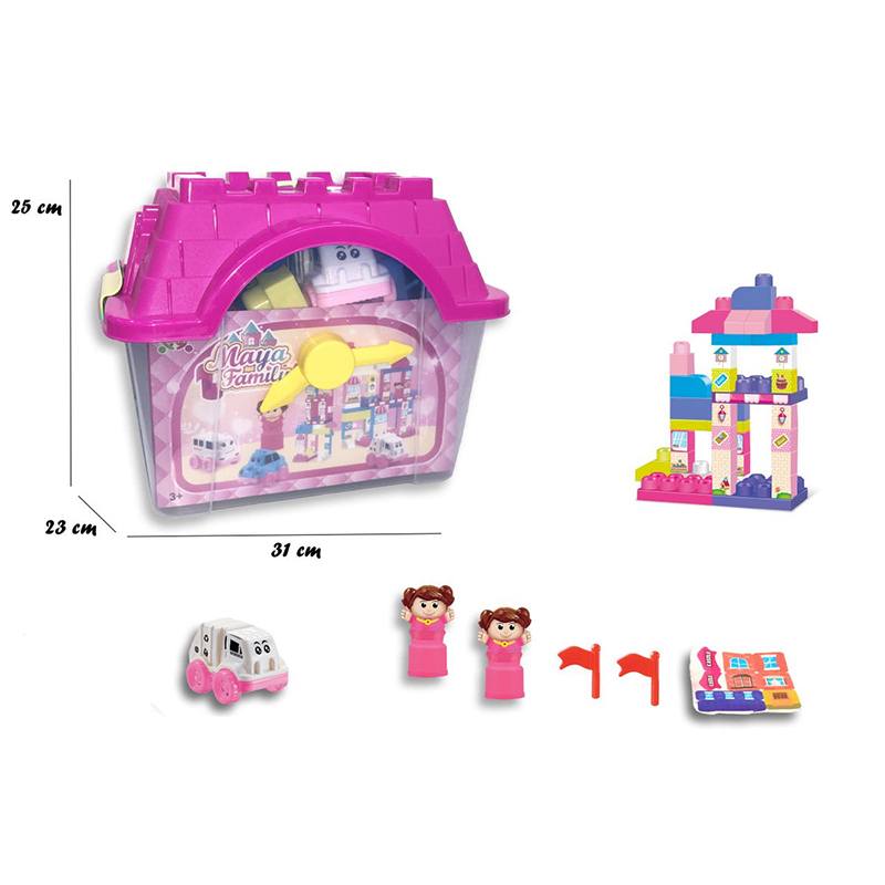 Casinha com Blocos de Construção Infantis - Imagem 1