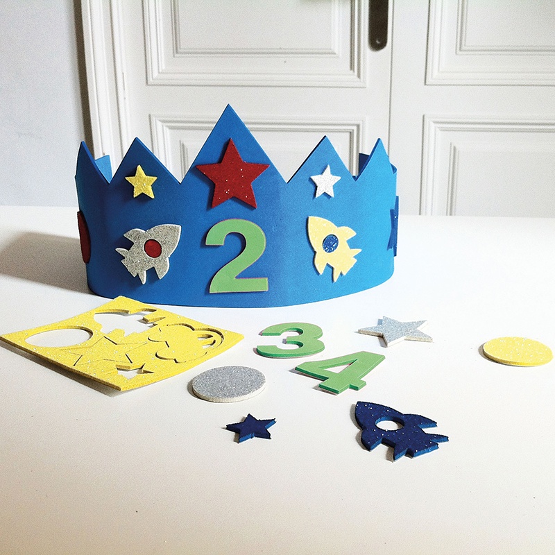 Coroa Azul de Aniversário - Imagem 1