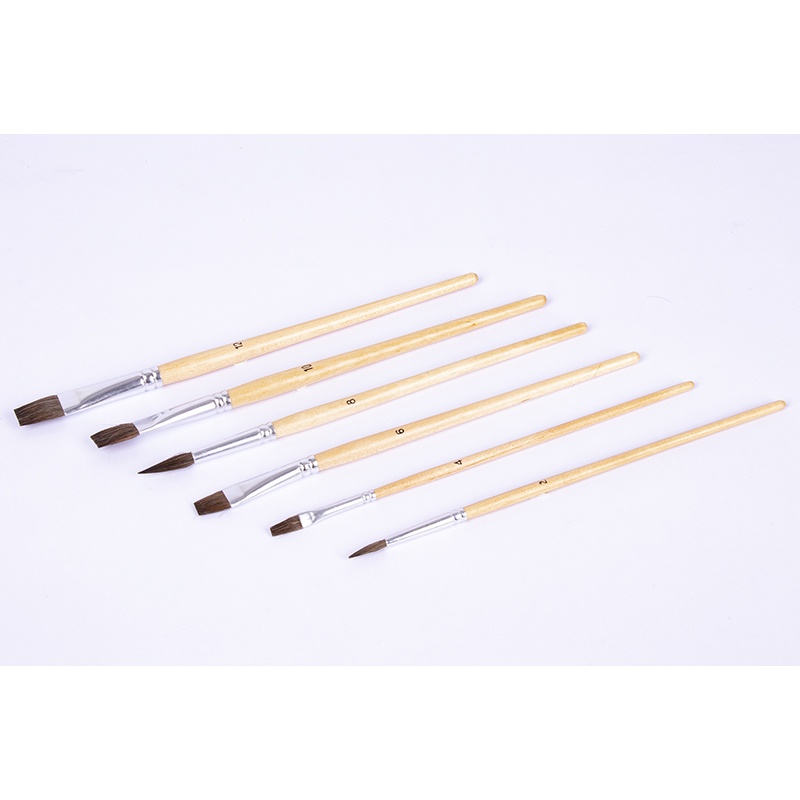 Conjunto de 6 Escovas de Madeira - Imagem 1