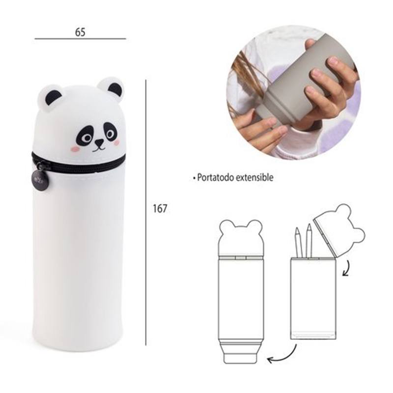 Estuche Extensible Silicona Panda Little Pets - Imatge 