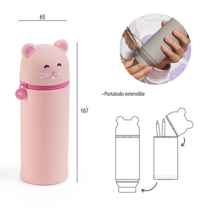 Estuche Extensible Silicona Hámster Little Pets - Imagen 