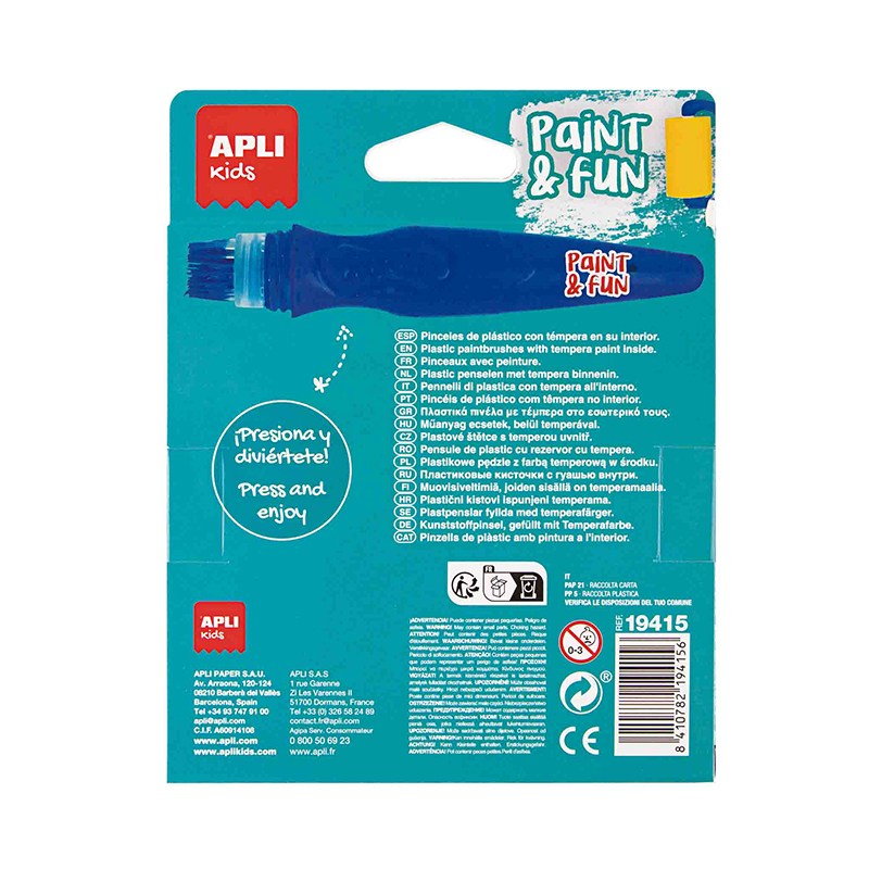 Pincéis com Tinta Cores Brilhantes - Imagem 1