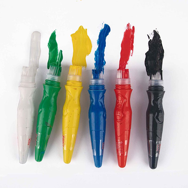 Pincéis com Tinta Cores Brilhantes - Imagem 2