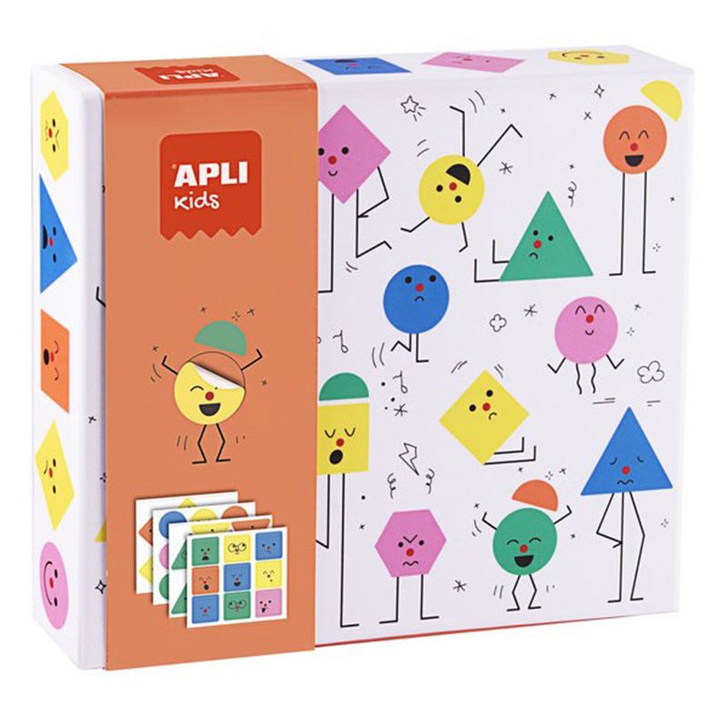 Jogo Autocolantes Emoções Geométricas