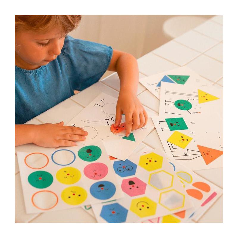 Jogo Autocolantes Emoções Geométricas - Imagem 1