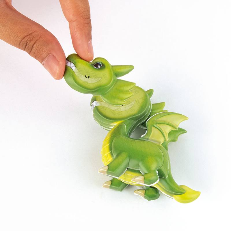 Puzzle 3D Dragão Axolote Rosa - Imagem 1