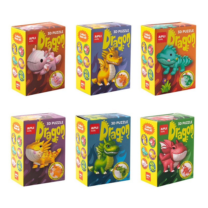 Puzzle 3D Dragão Turquesa