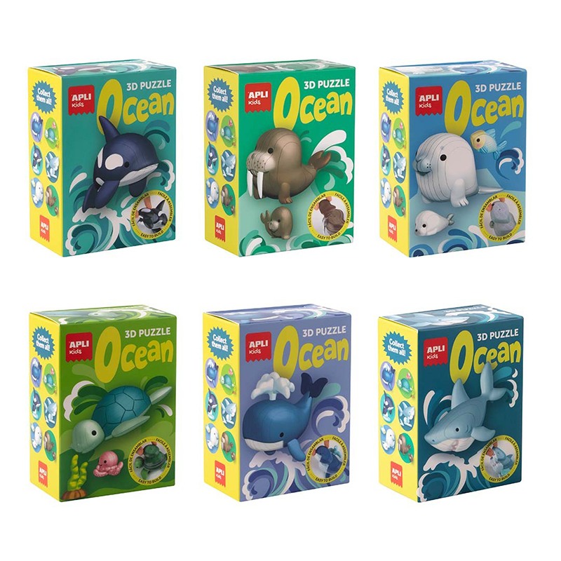 Puzzle 3D Oceano Baleia