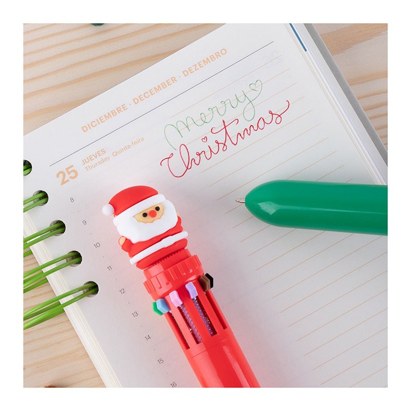 Caneta 10 Tintas Natal Árvore - Imagem 1