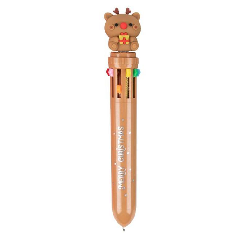 Bolígrafo 10 Tintas Navidad Reno