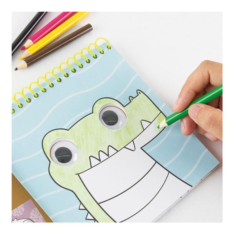 Bloc para Pintar Animales Divertidos con Lápices de Colores - Imagen 3