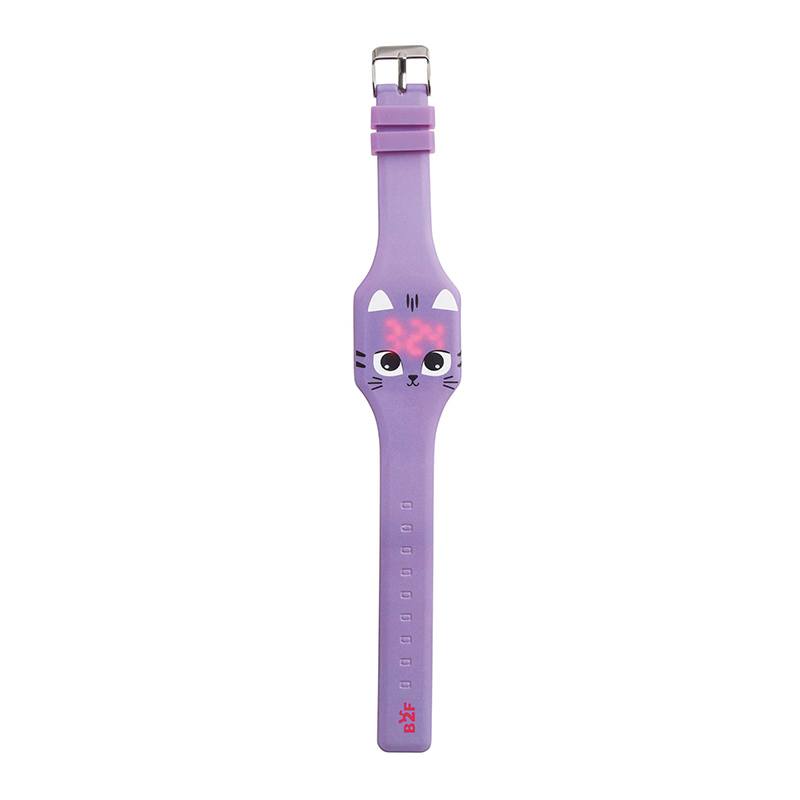 Back2Fun Reloj Digital Gatita Lila