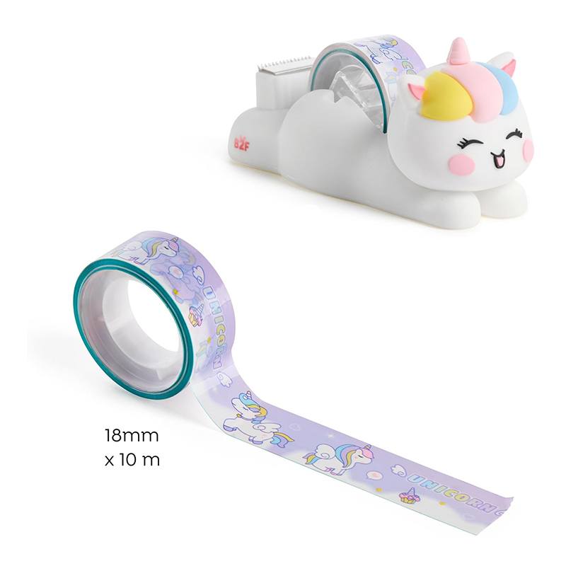Back2Fun Dispensador Cinta Adhesiva Unicornio - Imagen 1