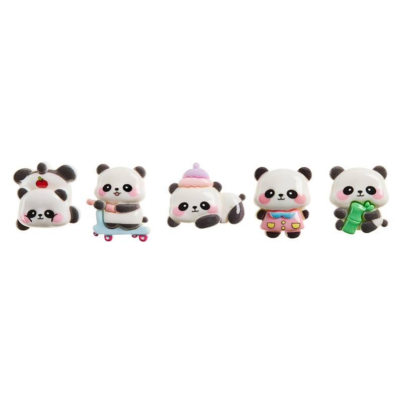 Back2Fun Set 5 Chinchetas Decorativas Panda
