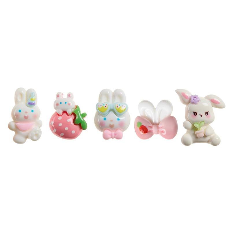 Back2Fun Set 5 Chinchetas Decorativas Conejo