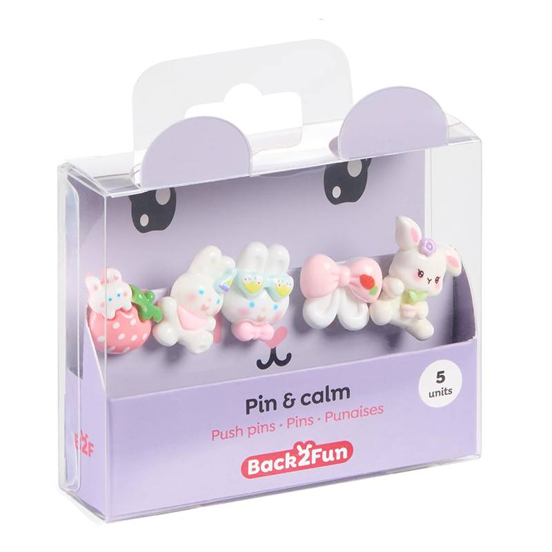 Back2Fun Set 5 Chinchetas Decorativas Conejo - Imagen 2