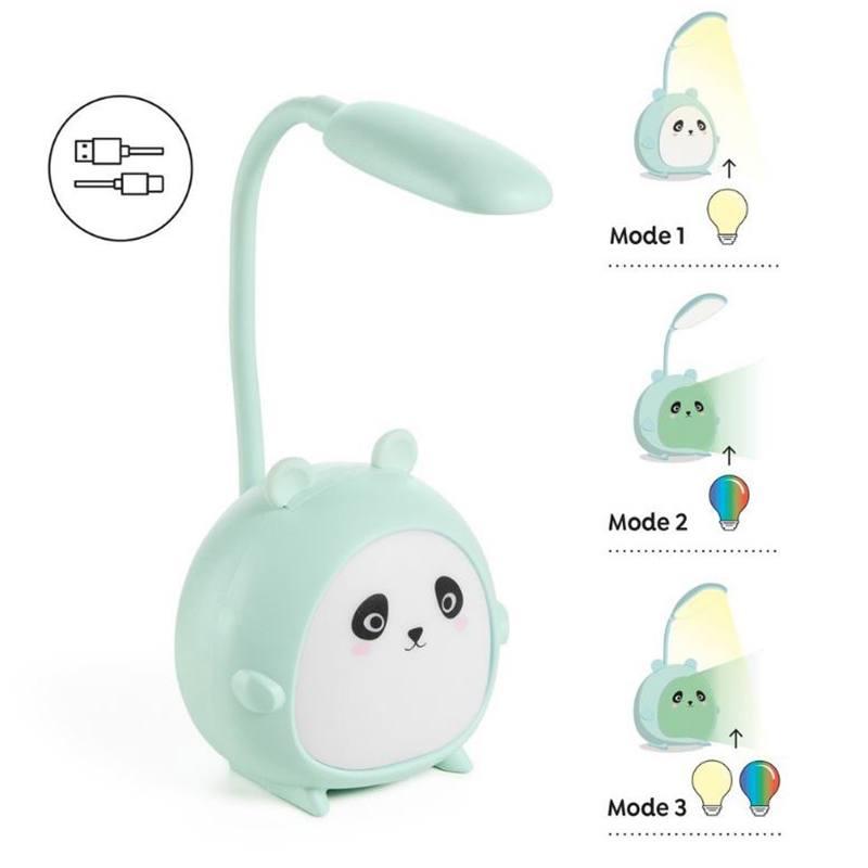 Back2Fun Lámpara LED Panda Verde Mint - Imagen 2