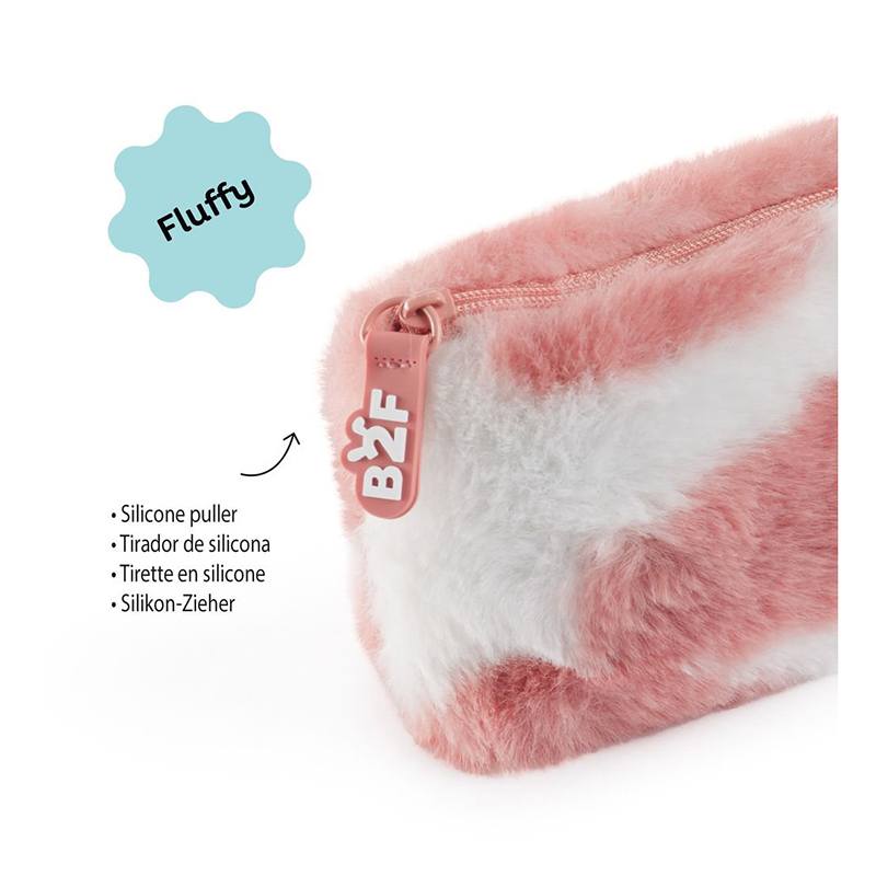 Back2Fun Estojo De Peluche Moo&Go Rosa - Imagem 1