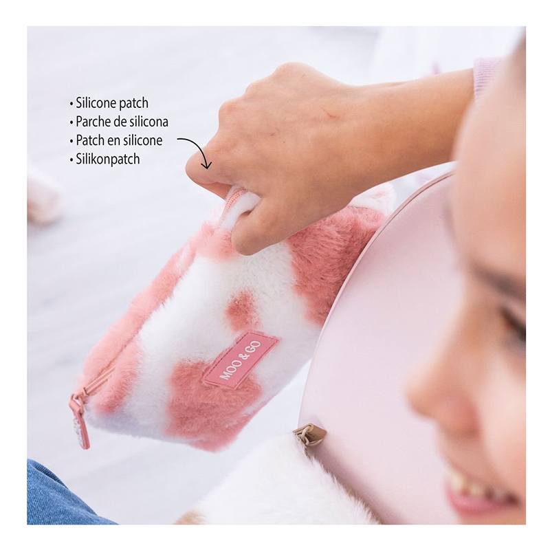 Back2Fun Estojo De Peluche Moo&Go Rosa - Imagem 2