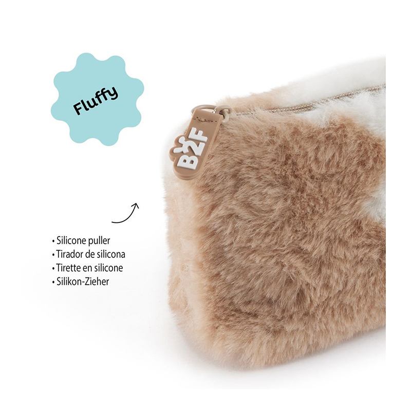 Back2Fun Estojo De Pelúcia Moo&Go Castanho - Imagem 1