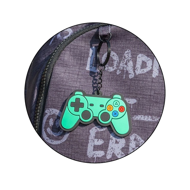 Mochila Escolar Triple Oslo Game Over 41cm - Imagen 2