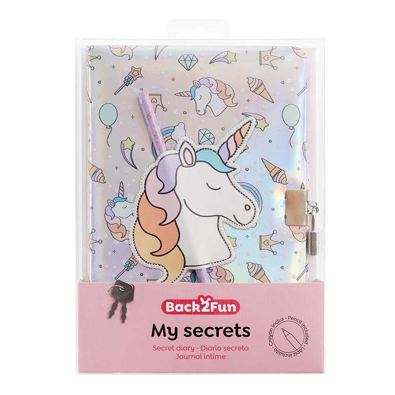 Back2Fun Diário Secreto Holográfico Unicórnio - Imagem 4