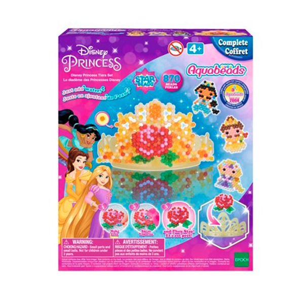 Aquabeads Conjunto De Tiara De Princesas Da Disney - Imagem 1