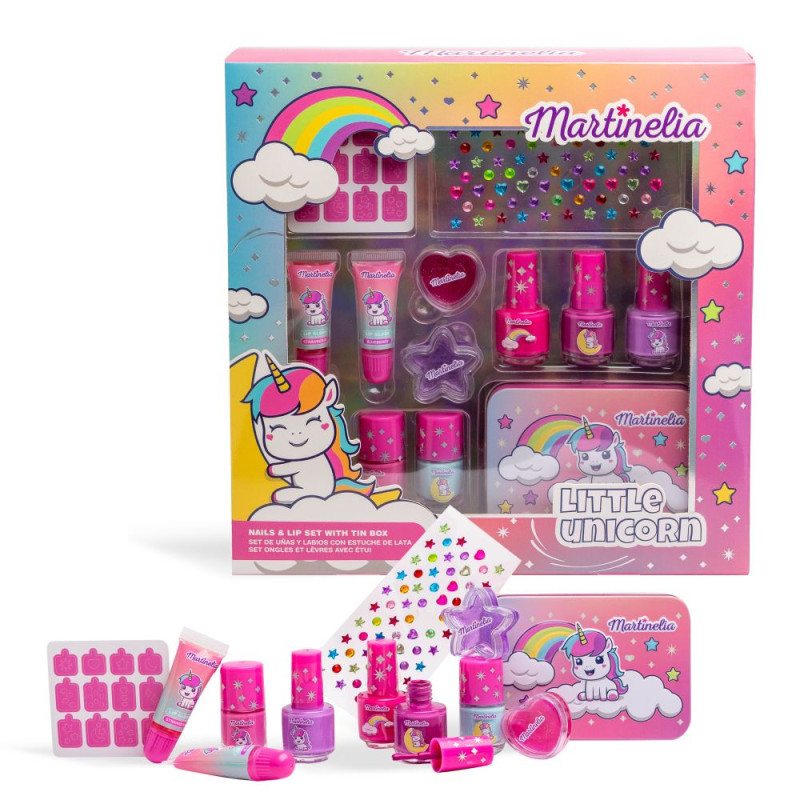 Martinelia - Set de uñas y labios Little Unicorn con estuche - Imagen 1