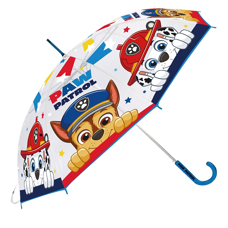 Paw Patrol Paraguas Manual Transparente