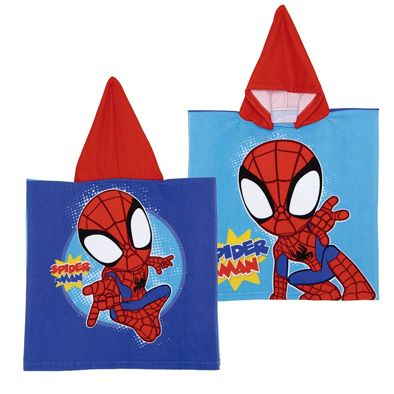 Spidey Poncho de Microfibra con Capucha 50cm
